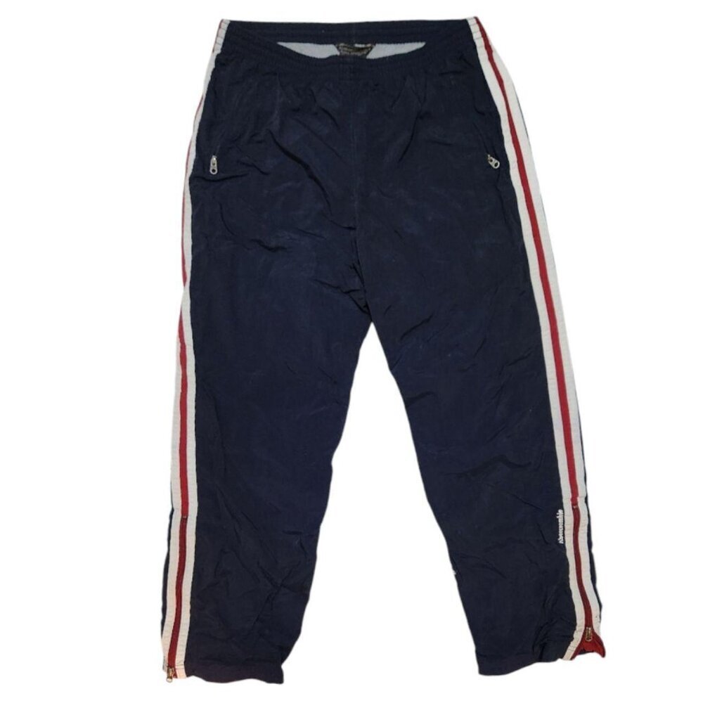 Abercrombie vintage navy-blue lined track pants - Picture 6 of 9